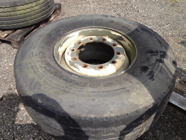 Part Worn Goodyear G465 445/65R225 + Rim - Govsales of mod surplus ex army trucks, ex army land rovers and other military vehicles for sale